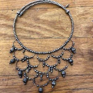 Nostalgic beaded wire choker
